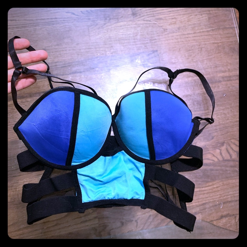 Blue bralette